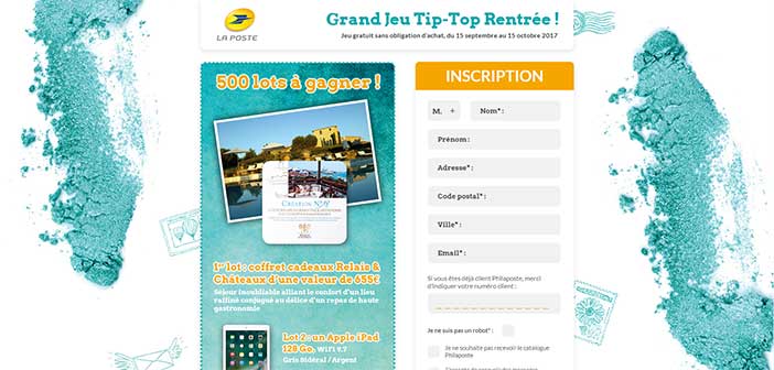 www.jeutiptop.laposte.fr - Jeu Tip-Top Rentrée La Poste