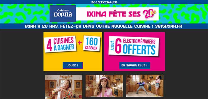 www.3615ixina.fr - Jeu Cuisines Ixina fête ses 20 ans