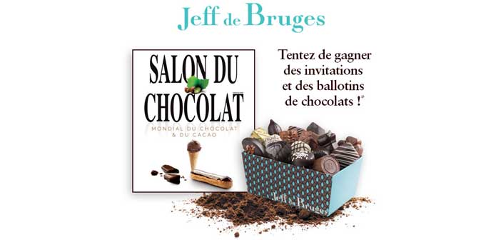 www.jeff-de-bruges.com - Jeu Jeff de Bruges Salon du chocolat 2017