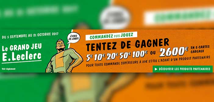 www.leclercdrive.fr - Grand Jeu E.Leclerc 2017