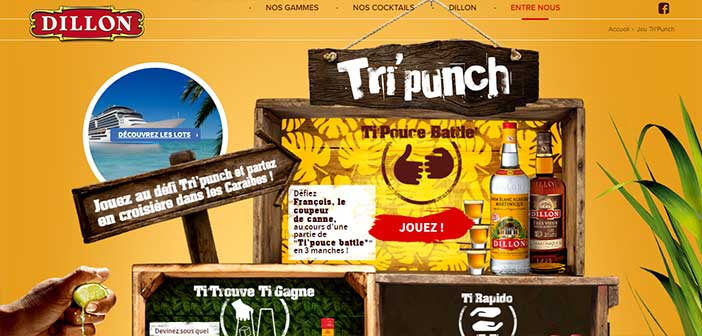 www.rhums-dillon.com - Jeu Tri'punch Rhums Dillon