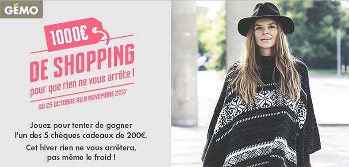 Jeu.gemo.fr - Jeu Gemo 1000 euros de shopping à gagner