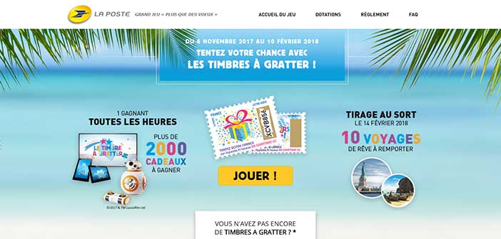 Voeux.laposte.fr - Grand Jeu La Poste Plus que des vœux
