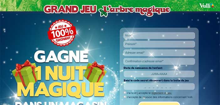 www.concours-arbre-magique.com - Jeu 100 % gagnant Arbre magique