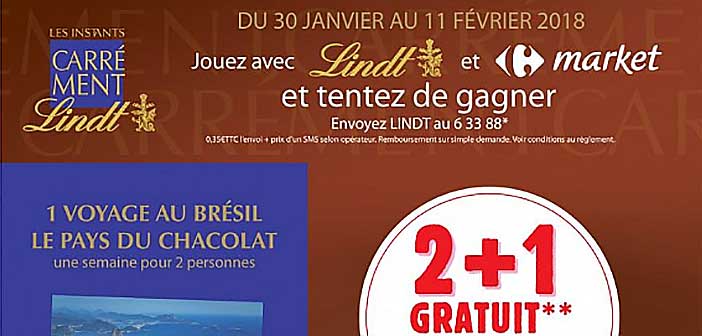 www.carrefourmarket.fr - Jeu SMS Lindt Carrefour Market
