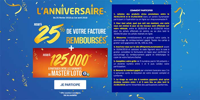 www.euromaster.fr - Jeu Euromaster Master Loto 2018
