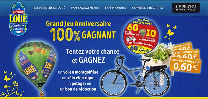 www.loue-promotion.fr - Jeu 100% Gagnant Anniversaire Loué 2018