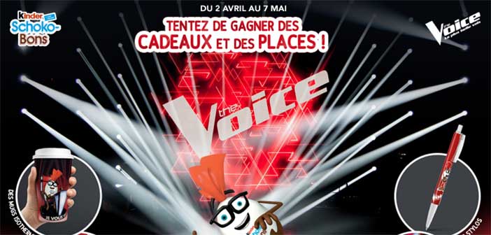 Club.kinder.fr - Jeu Kinder Schoko-Bons The Voice