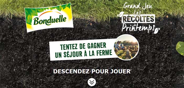 www.bonduelle.fr - Jeu Bonduelle Les récoltes de Printemps