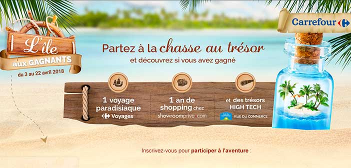 www.carrefour.fr/ile-aux-gagnants - Jeu L'île aux gagnants Carrefour