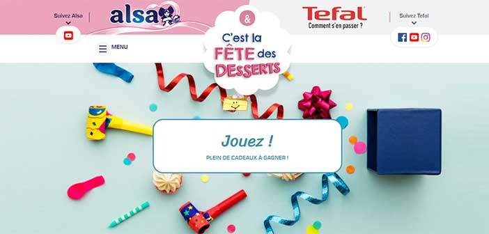 www.lafetedesdesserts.fr - Jeu La Fête des Desserts Alsa Tefal