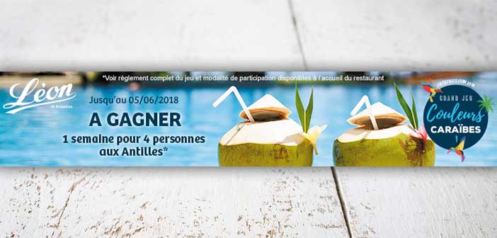 www.leon-de-bruxelles.fr - Jeu Caraïbes Léon de Bruxelles