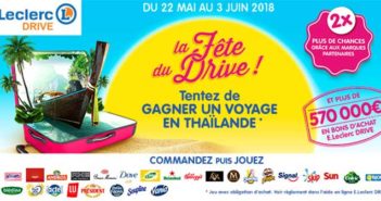 www.fetedudrive.fr - Jeu Fête du Drive Leclerc 2018