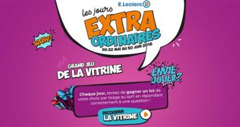 www.jeudelavitrine.fr - Jeu Les Jours Extraordinaires E.Leclerc