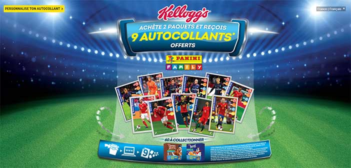 www.kelloggs.fr/football - Opération Kellogg's Panini
