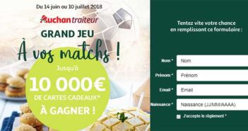 www.auchan.fr - Jeu Auchan Traiteur à vos matchs