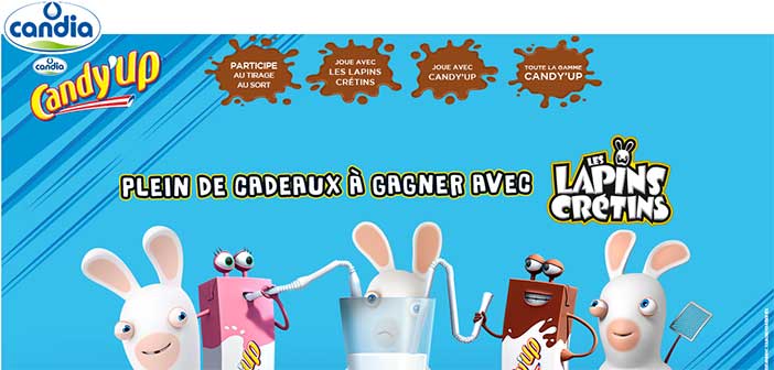 www.candia.fr - Grand Jeu Candy'Up Lapins Crétins