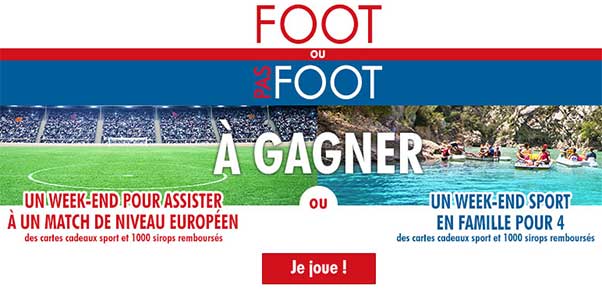 www.jeu.siropsport.fr - Jeu Sirop Sport Foot ou Pas Foot