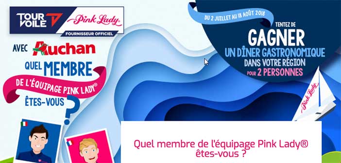 www.pinklady-tourvoile.com - Jeu Pink Lady Tour Voile Auchan