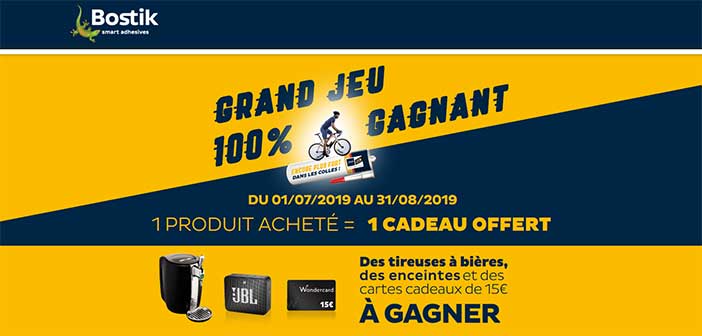 www.encoreplusfortdanslescolles.com - Grand Jeu Bostik 100% Gagnant