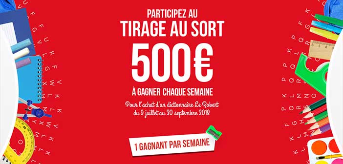 Operation-rentree.lerobert.com - Jeu de la Rentrée Le Robert