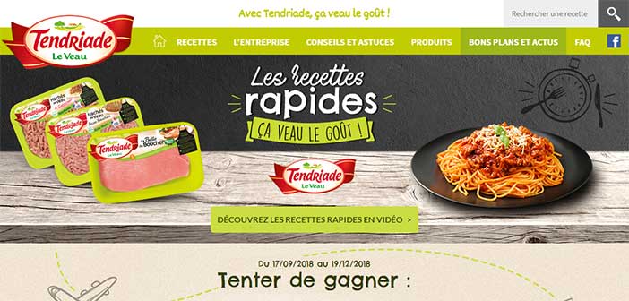 www.tendriade.fr - Jeu Tendriade Les Recettes Rapides