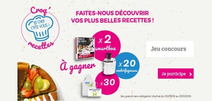 www.croquonslavie.fr - Jeu Croq'Recette Nestlé