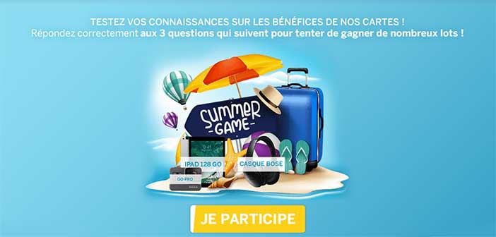 www.jeu-americanexpress.com - Jeu American Express Summer Game 2018