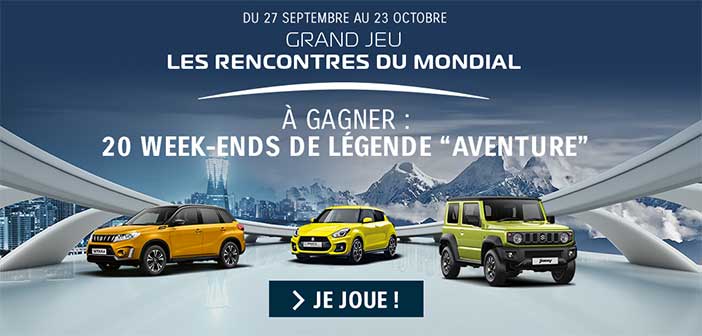 Essai.suzuki.fr - Grand Jeu Suzuki les Rencontres du Mondial