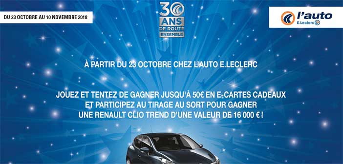 www.30ansauto.jeu.leclerc - Jeu 30 ans de route ensemble Auto E.Leclerc