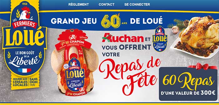 www.loue60repasdefete.fr - Grand Jeu Loué 60 ans Auchan