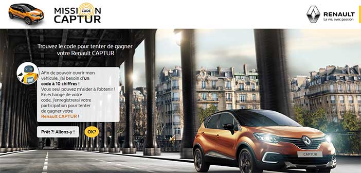 www.renault-lejeu.com - Jeu Renault Mission Code Captur