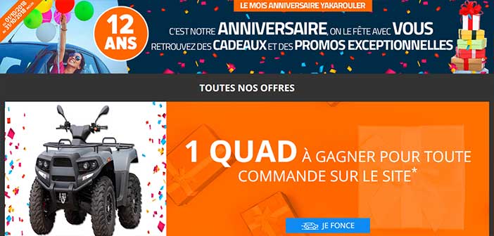 www.yakarouler.com - Jeu Yakarouler le Mois Anniversaire
