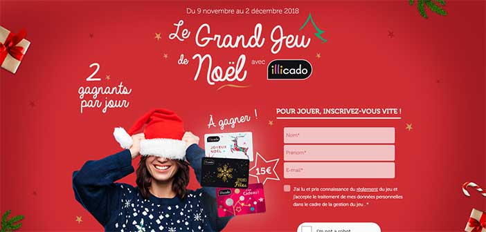 www.illicado.com - Grand Jeu de Noël Illicado