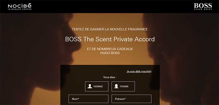 www.lejeu.nocibe.fr/hugoboss - Jeu Nocibé BOSS The Scent Private Accord