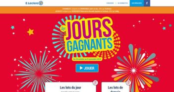 www.les-jours-gagnants.fr - Jeu Les Jours Gagnants E.Leclerc