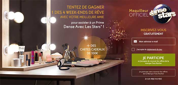 www.yr-lejeu.com - Jeu Yves Rocher Danse Avec Les Stars