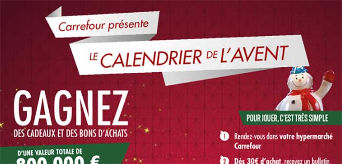 www.carrefour.fr - Jeu Calendrier de l'Avent Carrefour