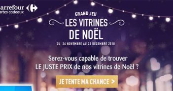 www.cartecadeau.carrefour.fr - Jeu Les Vitrines de Noël Carrefour
