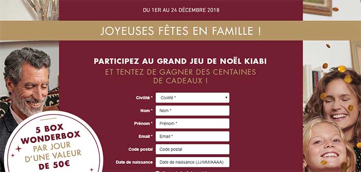 www.kiabi.com/jeu-noel - Grand Jeu Noël Kiabi