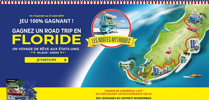 www.lesroutesmythiques.wd40.fr - Jeu WD-40 Road Trip En Floride