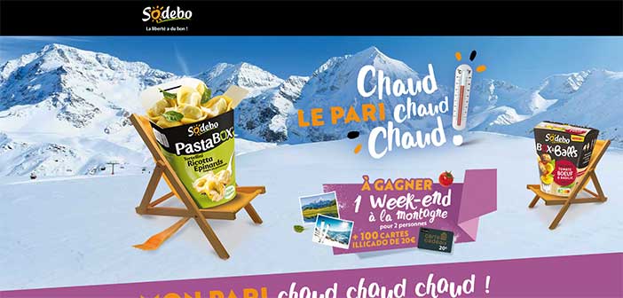 www.sodeboparichaud.fr - Jeu Sodebo Le pari chaud chaud chaud