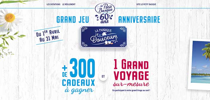 Jeu60ans.lepetitbasque.fr - Jeu Le Petit Basque 60 ans