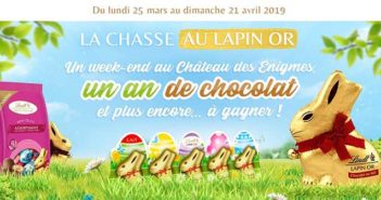 www.lachasseaulapinor.fr - Jeu La Chasse au Lindt Lapin Or Pâques 2019