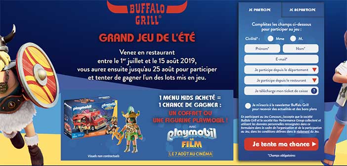 Grandjeubuffalo.fr - Grand Jeu Buffalo Grill Playmobil le Film