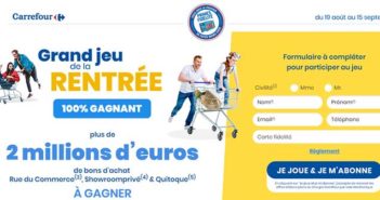 www.carrefour.fr - Grand Jeu de la Rentrée Carrefour