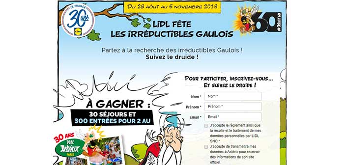 www.lidl-fete-les-gaulois.fr - Jeu Astérix fête les irréductibles Gaulois Lidl
