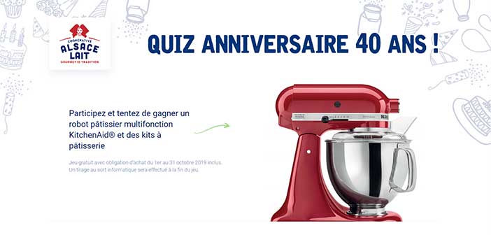 www.alsacelait40ans.fr - Jeu Alsace Lait Anniversaire 40 ans