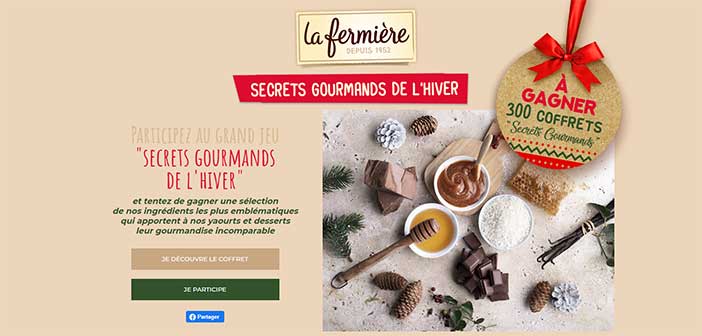 Jeu.lafermiere.com - Jeu La Fermière Secrets Gourmands de l'Hiver