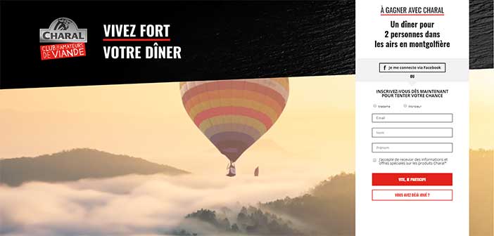 vivezfortvotrediner.charal.fr - Grand Jeu Charal Vivez Fort Votre Dîner